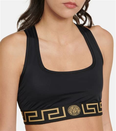 greca border sports bra versace|Versace Greca Border Racerback Sports Bra .